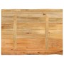 Massivholz-Tischplatte mit natürlicher Kante aus Mangoholz, 80x60x2,5 cm. von , Tischplatten - Ref: Foro24-370716, Preis: 57,...