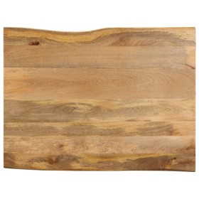 Tablero de mesa borde natural madera maciza mango 90x80x2,5 cm by , Table tops - Ref: Foro24-370723, Price: 92,24 €, Discount: %