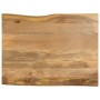 Massivholz-Tischplatte mit natürlicher Kante aus Mangoholz 90x80x2,5 cm. von , Tischplatten - Ref: Foro24-370723, Preis: 92,2...
