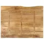 Tablero de mesa borde natural madera maciza mango 90x80x2,5 cm by , Table tops - Ref: Foro24-370723, Price: 90,77 €, Discount: %