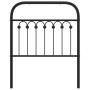 Schwarzes Metallkopfteil 75 cm von , Kopf- und Fußteile - Ref: Foro24-376626, Preis: 39,64 €, Rabatt: %