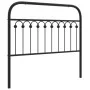 Black metal headboard 107 cm by , Headboards and footboards - Ref: Foro24-376630, Price: 41,90 €, Discount: %