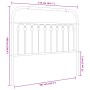 Schwarzes Metallkopfteil, 107 cm von , Kopf- und Fußteile - Ref: Foro24-376630, Preis: 42,63 €, Rabatt: %