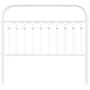 Cabecero de metal blanco 107 cm de , Cabeceros y pies de cama - Ref: Foro24-376679, Precio: 40,61 €, Descuento: %