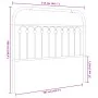 Weißes Metallkopfteil 107 cm von , Kopf- und Fußteile - Ref: Foro24-376679, Preis: 40,61 €, Rabatt: %