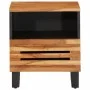 Mesita de noche de madera maciza de acacia 40x34x46 cm de , Mesitas de noche - Ref: Foro24-377468, Precio: 44,94 €, Descuento: %