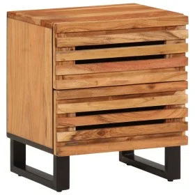 Mesita de noche de madera maciza de acacia 40x34x46 cm by , Nightstands - Ref: Foro24-377428, Price: 51,55 €, Discount: %
