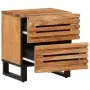 Mesita de noche de madera maciza de acacia 40x34x46 cm de , Mesitas de noche - Ref: Foro24-377428, Precio: 57,25 €, Descuento: %
