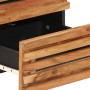 Mesita de noche de madera maciza de acacia 40x34x46 cm de , Mesitas de noche - Ref: Foro24-377428, Precio: 70,43 €, Descuento: %