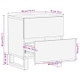 Mesita de noche de madera maciza de acacia 40x34x46 cm de , Mesitas de noche - Ref: Foro24-377428, Precio: 70,43 €, Descuento: %