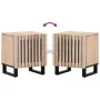Mesitas de noche 2 uds madera de mango blanqueado 40x34x46 cm by , Nightstands - Ref: Foro24-377423, Price: 74,08 €, Discount: %