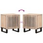 Zwei Nachttische aus gebleichtem Mangoholz, 40x34x46 cm. von , Nachttische - Ref: Foro24-377423, Preis: 83,15 €, Rabatt: %