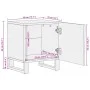 Mesitas de noche 2 uds madera de mango blanqueado 40x34x46 cm by , Nightstands - Ref: Foro24-377423, Price: 74,08 €, Discount: %