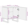 Zwei Nachttische aus gebleichtem Mangoholz, 40x34x46 cm. von , Nachttische - Ref: Foro24-377423, Preis: 83,15 €, Rabatt: %