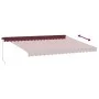 Toldo retráctil manual color burdeos 450x350 cm by , Awnings - Ref: Foro24-3215002, Price: 388,51 €, Discount: %