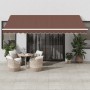 Toldo retráctil manual marrón 450x300 cm by , Awnings - Ref: Foro24-3215629, Price: 399,15 €, Discount: %
