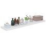 Floating wall shelf 2 pcs glossy white MDF 120x23.5x3.8 cm by vidaXL, Shelves and shelves - Ref: Foro24-323758, Price: 54,12 ...
