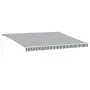 Toldo retráctil manual gris antracita y blanco 450x300 cm de , Toldos - Ref: Foro24-3216034, Precio: 382,43 €, Descuento: %