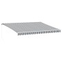 Toldo retráctil manual gris antracita y blanco 450x300 cm von , Markisen - Ref: Foro24-3216034, Preis: 390,90 €, Rabatt: %