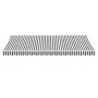 Toldo retráctil manual gris antracita y blanco 450x300 cm de , Toldos - Ref: Foro24-3216034, Precio: 382,43 €, Descuento: %