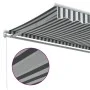 Toldo retráctil manual gris antracita y blanco 450x300 cm de , Toldos - Ref: Foro24-3216034, Precio: 382,43 €, Descuento: %