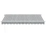 Toldo retráctil manual gris antracita y blanco 350x250 cm by , Awnings - Ref: Foro24-3216036, Price: 445,67 €, Discount: %