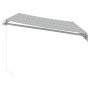 Toldo retráctil manual gris antracita y blanco 350x250 cm von , Markisen - Ref: Foro24-3216036, Preis: 377,14 €, Rabatt: %