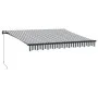 Toldo retráctil manual con LED antracita y blanco 300x250 cm von , Markisen - Ref: Foro24-3216146, Preis: 285,16 €, Rabatt: %