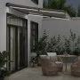 Toldo retráctil manual con LED antracita y blanco 300x250 cm von , Markisen - Ref: Foro24-3216146, Preis: 285,16 €, Rabatt: %