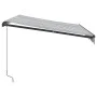 Toldo retráctil manual con LED antracita y blanco 300x250 cm von , Markisen - Ref: Foro24-3216146, Preis: 285,16 €, Rabatt: %