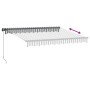Toldo retráctil manual con LED antracita y blanco 300x250 cm by , Awnings - Ref: Foro24-3216146, Price: 269,12 €, Discount: %