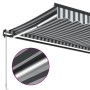 Toldo retráctil manual con LED antracita y blanco 300x250 cm by , Awnings - Ref: Foro24-3216146, Price: 269,12 €, Discount: %