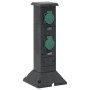 Columna de 4 enchufes de exterior negro y verde 16x16x39,5 cm de , Enchufes de pared - Ref: Foro24-4010098, Precio: 54,44 €, ...