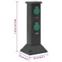 Columna de 4 enchufes de exterior negro y verde 16x16x39,5 cm de , Enchufes de pared - Ref: Foro24-4010098, Precio: 54,44 €, ...