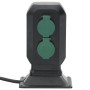 Enchufe de exterior con estaca 2 vías negro verde 15,5x11x24 cm by , wall sockets - Ref: Foro24-4010100, Price: 20,70 €, Disc...