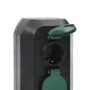 Enchufe de exterior con estaca 2 vías negro verde 15,5x11x24 cm by , wall sockets - Ref: Foro24-4010100, Price: 20,70 €, Disc...