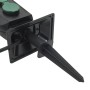 Enchufe de exterior con estaca 2 vías negro verde 15,5x11x24 cm by , wall sockets - Ref: Foro24-4010100, Price: 20,70 €, Disc...