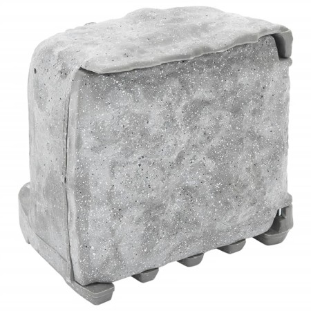 Enchufe de exterior con estaca y sensor de luz look piedra gris by , wall sockets - Ref: Foro24-4010102, Price: 64,34 €, Disc...