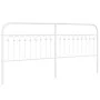 Cabecero de metal blanco 200 cm de , Cabeceros y pies de cama - Ref: Foro24-376687, Precio: 52,04 €, Descuento: %