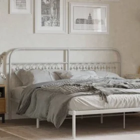 Weißes Metallkopfteil 180 cm von , Kopf- und Fußteile - Ref: Foro24-376685, Preis: 51,10 €, Rabatt: %
