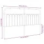Cabecero de metal blanco 180 cm de , Cabeceros y pies de cama - Ref: Foro24-376685, Precio: 51,10 €, Descuento: %
