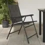 Faltbare Gartenstühle, 2 Stück, Stahl und Textilene, Melange-Grau. von , Gartenstühle - Ref: Foro24-360197, Preis: 99,21 €, R...