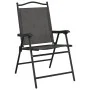 Faltbare Gartenstühle, 2 Stück, Stahl und Textilene, Melange-Grau. von , Gartenstühle - Ref: Foro24-360197, Preis: 99,21 €, R...