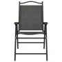 Sillas de jardín plegables 2 uds acero y textileno gris melange by , Garden chairs - Ref: Foro24-360197, Price: 95,80 €, Disc...