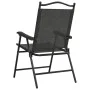 Sillas de jardín plegables 2 uds acero y textileno gris melange by , Garden chairs - Ref: Foro24-360197, Price: 95,80 €, Disc...