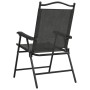 Sillas de jardín plegables 2 uds acero y textileno gris melange by , Garden chairs - Ref: Foro24-360197, Price: 93,96 €, Disc...