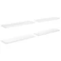 Floating wall shelf 4 pcs glossy white MDF 90x23.5x3.8cm by vidaXL, Shelves and shelves - Ref: Foro24-323756, Price: 86,94 €,...