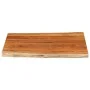 Tablero de mesa rectangular borde natural acacia 90x80x3,8 cm by , Table tops - Ref: Foro24-370651, Price: 119,44 €, Discount: %