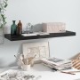 Glossy black MDF floating wall shelf 80x23.5x3.8 cm by vidaXL, Shelves and shelves - Ref: Foro24-323772, Price: 25,69 €, Disc...