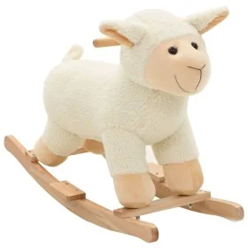 Schaukelschaf aus weißem Plüsch 78x34x58 cm von , Schaukel- und Schaukelspielzeug - Ref: Foro24-80220, Preis: 95,12 €, Rabatt: %